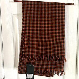 Scotch and Soda Lightweight Plaid/Houndstooth Fall Scarf/Wrap - NWT!